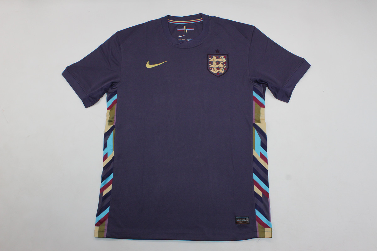 AAA Quality England 2024 Euro Away Navy Blue Soccer Jersey